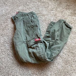 Dickies Crop Utility Cargo Pants Olive Size 1